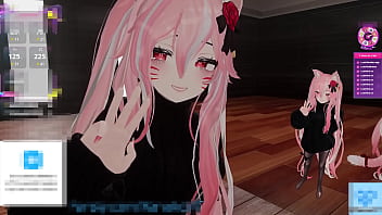 Flat titties friday ~~~ catgirl kanako teases chat with her tiny boobs ~~~ asmr moans & vibrator