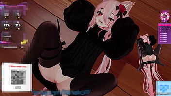 Flat titties friday ~~~ catgirl kanako teases chat with her tiny boobs ~~~ asmr moans & vibrator