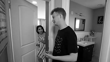 Unforgivable stepson caught spying on big booty stepmom