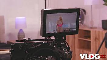 Naughty vera jarw's tight pussy gets fucked on behind the scene