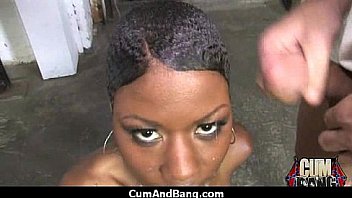 Extreme interracial gangbang sexy ebony hottie group sex 1