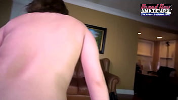 Curvy brunette trinity makes him cum when he's face fucking her