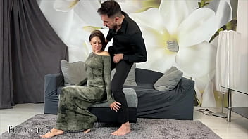 Oiled fuck with my big ass friend on the couch