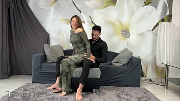 Oiled fuck with my big ass friend on the couch