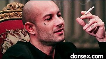 Gorgous babe in stockings tasiting a dick 13