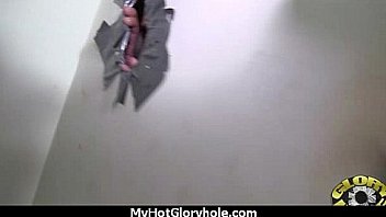 Black babe suck in a gloryhole 23
