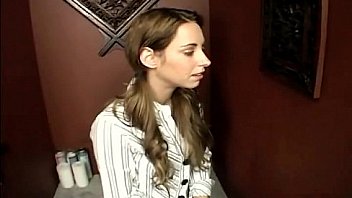Shy brunette visits glory hole and sucks big cock Shy brunette visits glory hole and sucks big cock