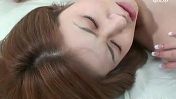 Frail japanese babe slurps a hard dong