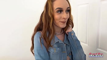 Skinny hotties sassy and lola share a juicy cock to suck and get banged