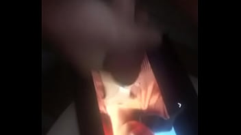 Cum all over hot black chick