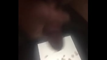 Cum all over hot black chick