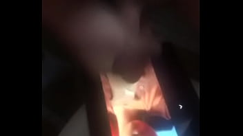 Cum all over hot black chick