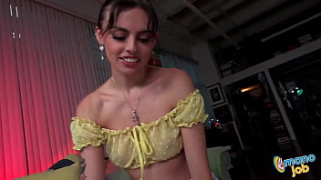 My big cock erupts oozing cream after angel windell warmed it