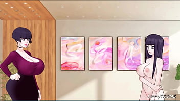 Horny guys shoots hot cum on nerdy girl and friend