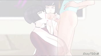 Horny guys shoots hot cum on nerdy girl and friend