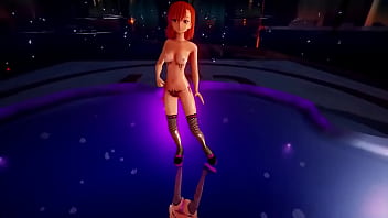 Tribal girl shaking her butt mmd by etron
