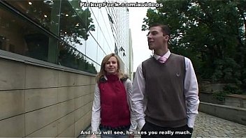 Cute blond sucks cocks like lollipop