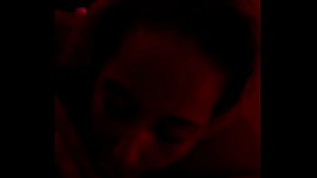 Lightskin ebony step sister sucks my cock like a slutty throat demon for a facial