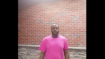 A private strip tease for free while faced forwards in 70 degree weather