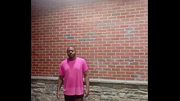 A private strip tease for free while faced forwards in 70 degree weather