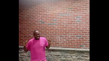 A private strip tease for free while faced forwards in 70 degree weather