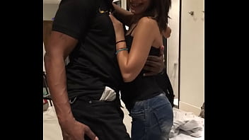 Tried to squeeze black monster cock inside kel aguiar tight asshole outside near the pool