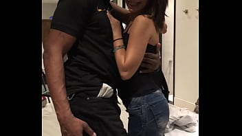 Tried to squeeze black monster cock inside kel aguiar tight asshole outside near the pool