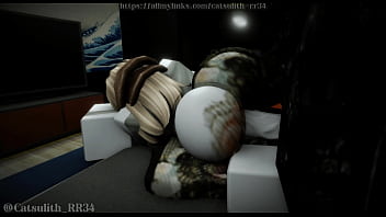 Quick doggystyle at her apartment~