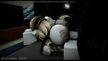 Quick doggystyle at her apartment~