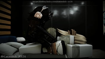 Quick doggystyle at her apartment~