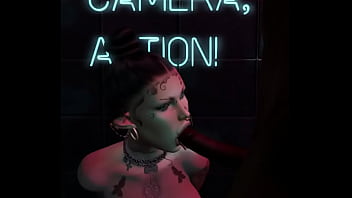 Interracial slut suck bbc in wc