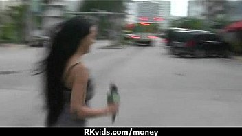 Sexy natural chick trades cash for some rough sex 20