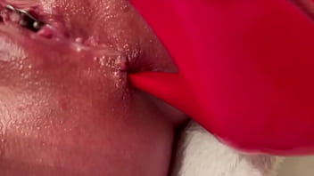 Anal masturbate by high heels and juice pussy after orgasm