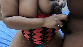 Indian lady playing with dick