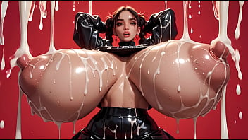 18 ai student latex sluts jiggle and grope their massive cum covered juggs