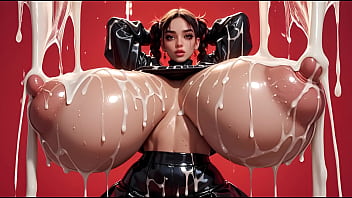 18 ai student latex sluts jiggle and grope their massive cum covered juggs
