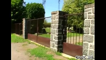 Shameless gina blows shaft and bounces it