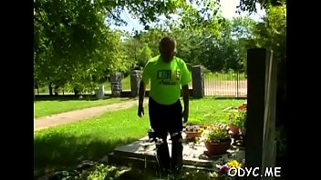 Shameless gina blows shaft and bounces it