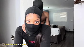 Sexy booty chick bangs herself with dildo then gets fucked by real dick