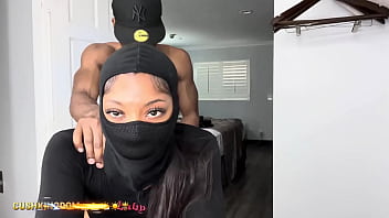 Sexy booty chick bangs herself with dildo then gets fucked by real dick