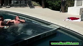 Nuru massage and dick sucking on air matress 10