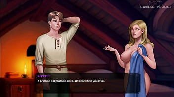 Wal 23 huge boobs blonde sticking small wooden dildo into her sexy shaved pussy