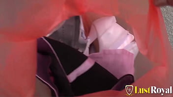 Busty blonde girl likes posing naked on cam