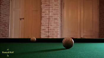 Lesbian sex on a pool table she was shaking with orgasm