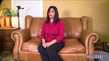 Busty brunette zenee masturbates and sucks a cock to get her pussy pounded