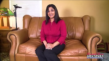 Busty brunette zenee masturbates and sucks a cock to get her pussy pounded