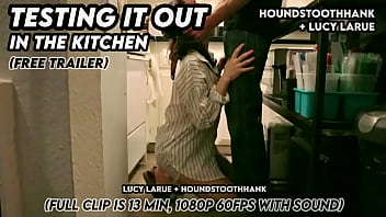 Testing it out in the kitchen