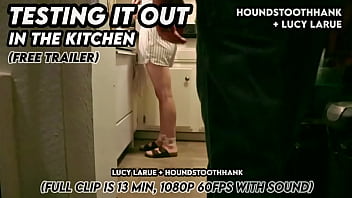 Testing it out in the kitchen