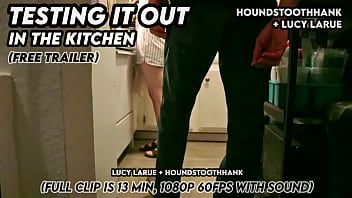 Testing it out in the kitchen