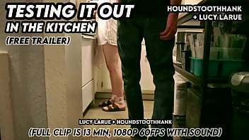 Testing it out in the kitchen